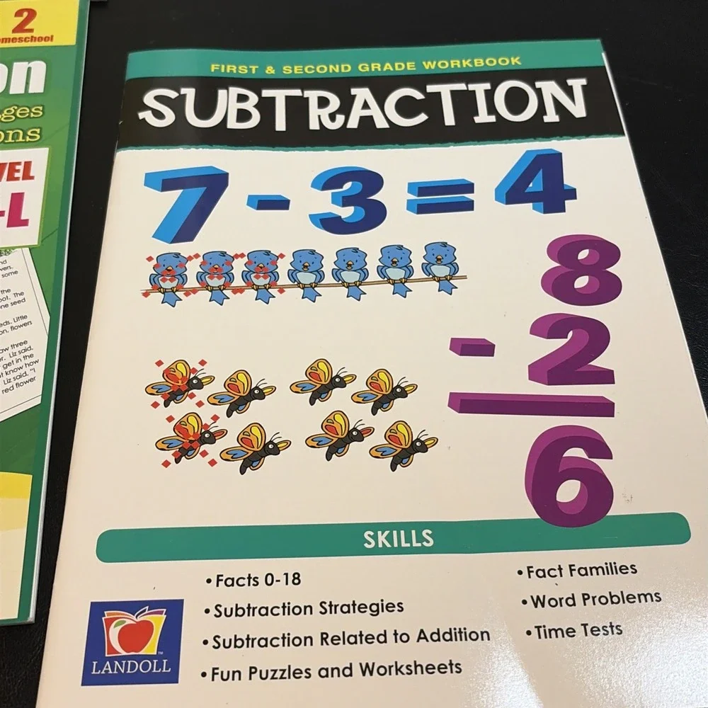 Education Home School Workbooks Lot Math, Writing, Reading Various Grades